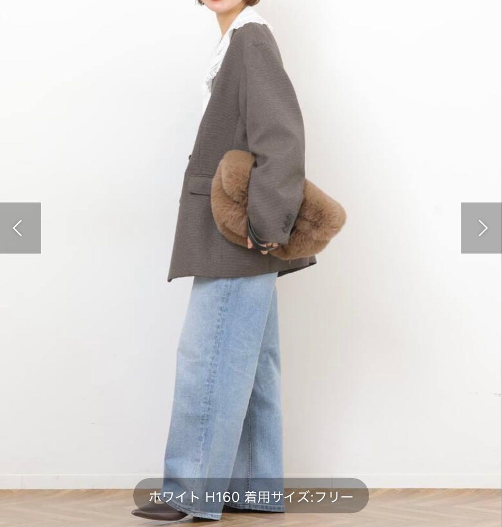 未使用品JOURNALSTANDARDrelumeビッグカラー付ギャザーブラウス - メルカリ