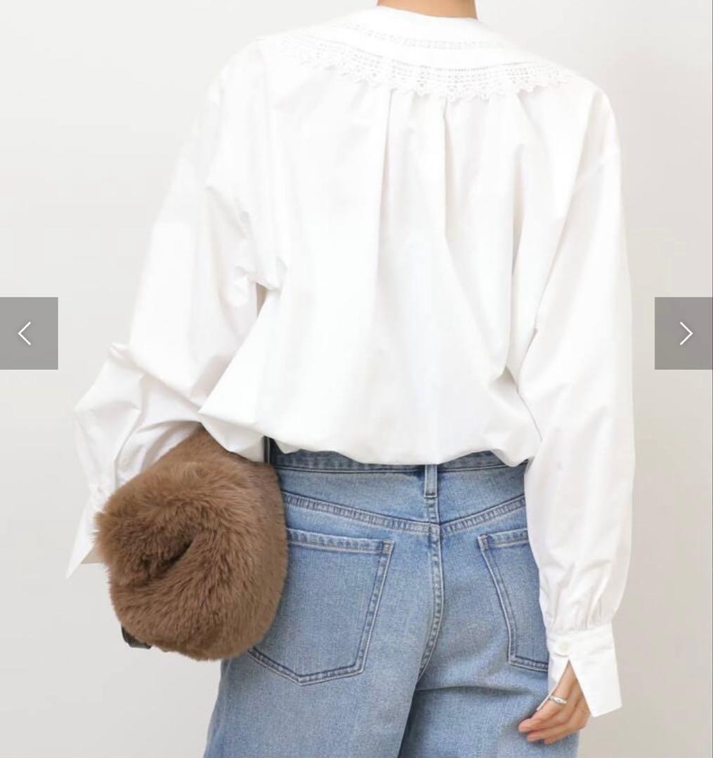 未使用品JOURNALSTANDARDrelumeビッグカラー付ギャザーブラウス - メルカリ