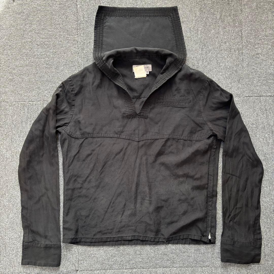 Yohji yamamoto 80s 90s アーカイブ シルク セーラーシャツ Z4183398068