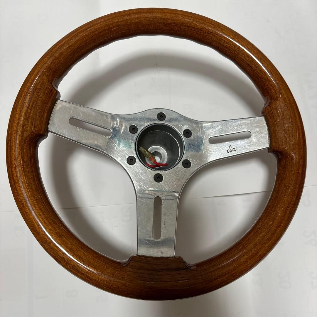 5050【プロフ必読】 　oba ステアリング　ホイール ウッド　旧車 5050【プロフ必読】 様 専用 oba ステアリング ホイール ウッド 旧車