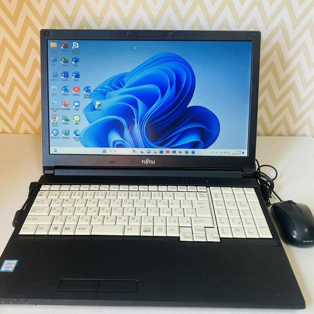 T16 Fujitsuノートパソコンi5 SSD高速Windows11オフィス付 - メルカリ