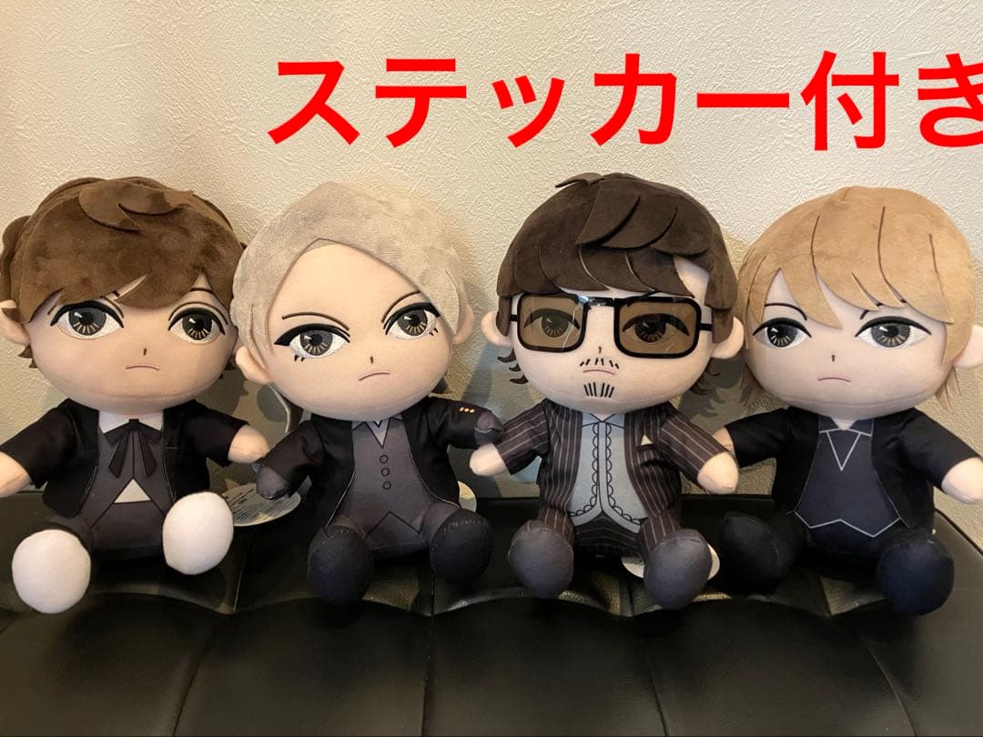 ROUND1限定 ラルク おすわりぬいぐるみ 全4種類 フルコンプ ステッカー