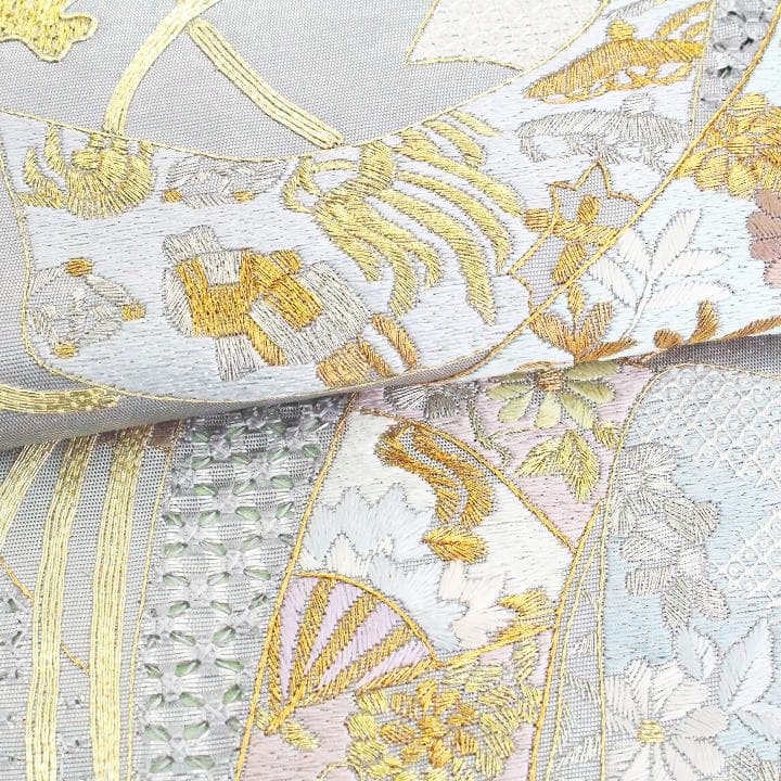 高島屋】お誂え ラグジュアリーな【三大刺繍】 最高級の【六通柄