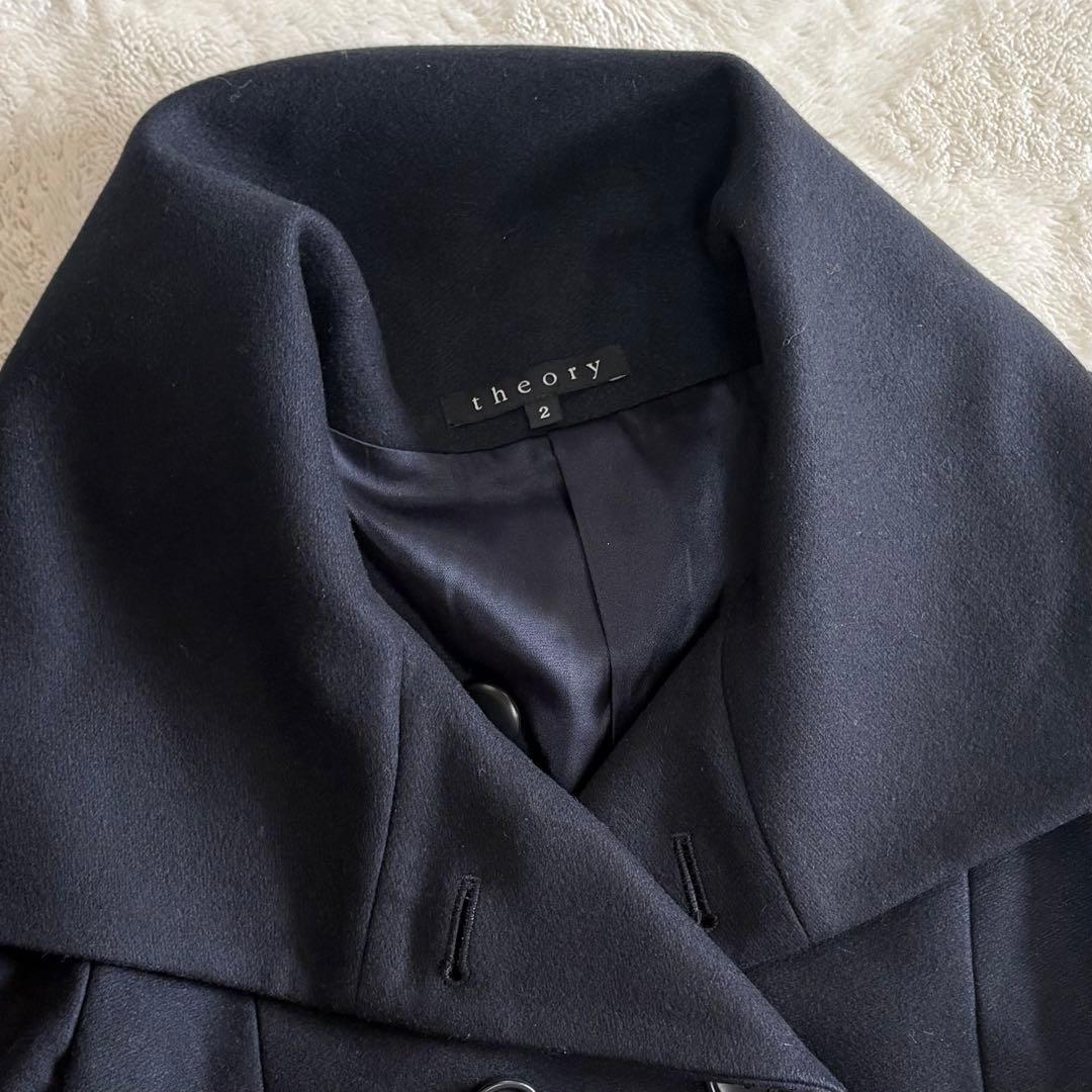 theory セオリー ピーコート 濃紺 2 美品 ウール - メルカリ