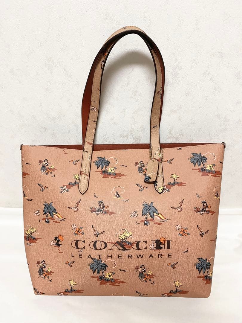 ハワイ限定 COACH トートバッグ アロハ 総柄 - メルカリ
