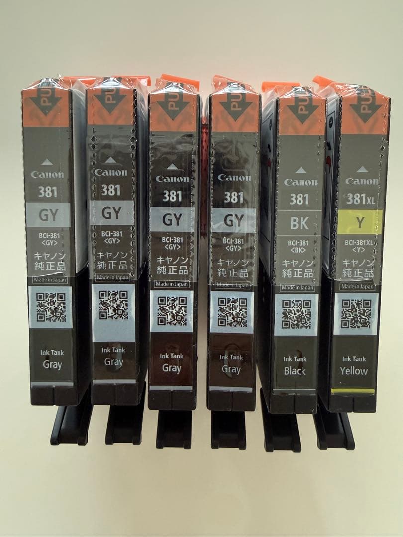 【純正・未開封】Canon BCI-381 インク6本セット　イエローXL大容量 Amazon.co.jp: キヤノン Canon 純正 インクカートリッジ BCI-381(BK/C