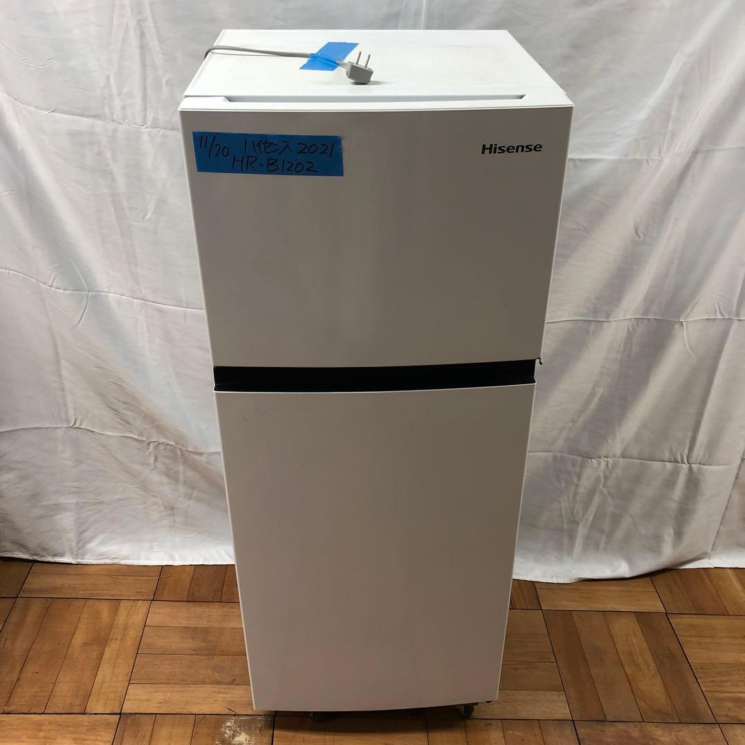 【美品】ハイセンス　ノンフロン冷凍冷蔵庫　HR-B1202　2021年製　H 楽天市場】ハイセンスジャパン ハイセンス 120L 2ドアノンフロン冷蔵庫