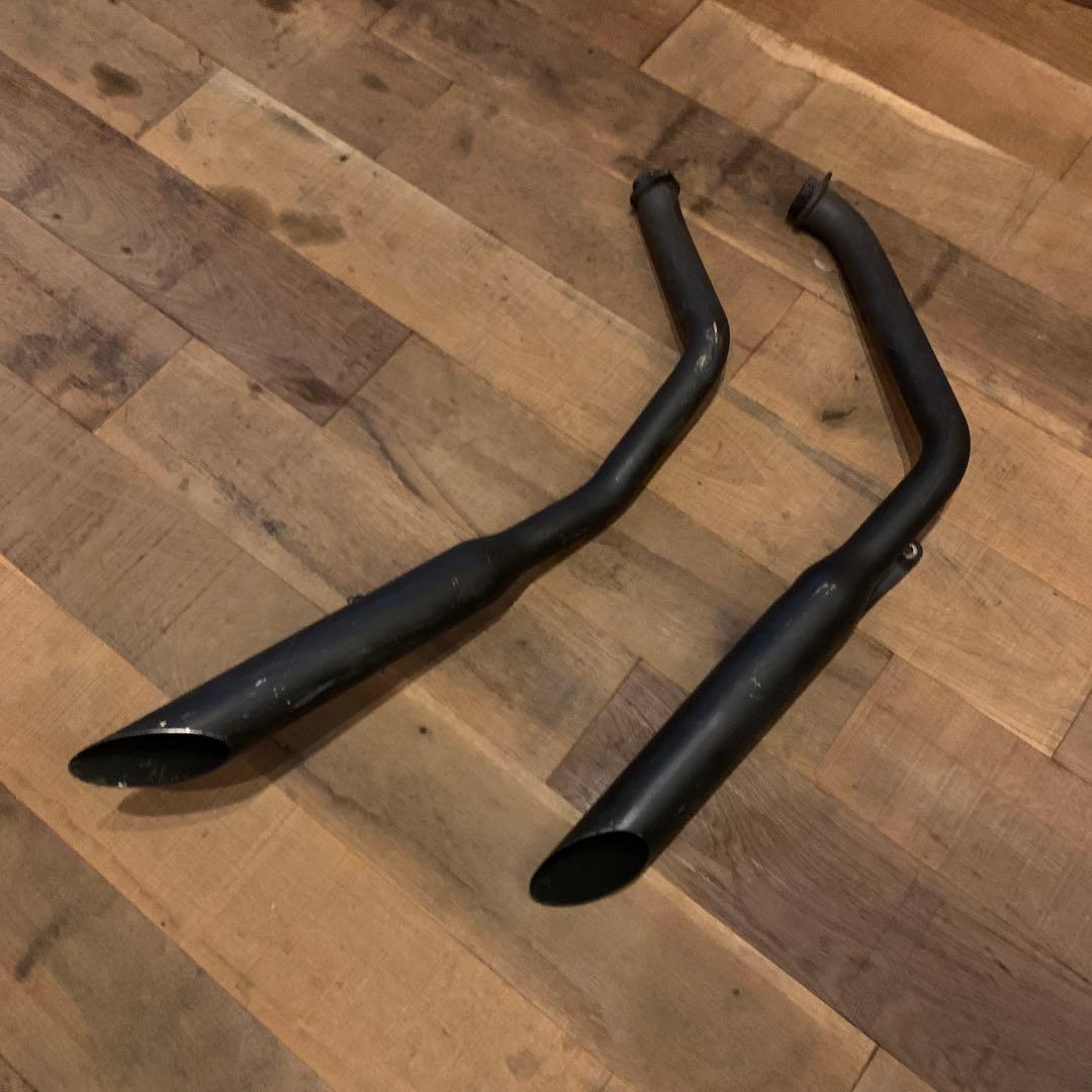 ショベルヘッド スラッシュカットマフラー - メルカリ