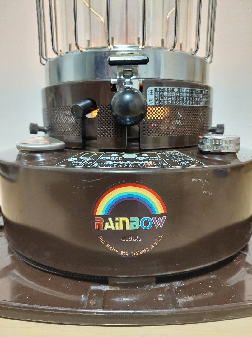 値下　トヨトミレインボーストーブ　USA　RB-2形 　芯交換済　昭和レトロ トヨトミ レインボーRB-2 替え芯 ガラス芯 / ストーブ 芯 SS-DX