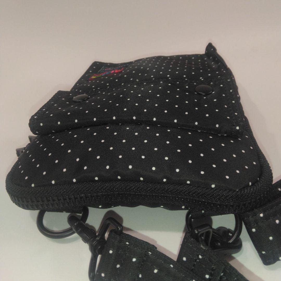 未使用品 希少 Porter × Atmos ショルダーバッグ ドット ブラック