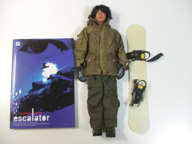 サイン入り 石川健二 エスカレーター フィギュア付き スノーボーダー