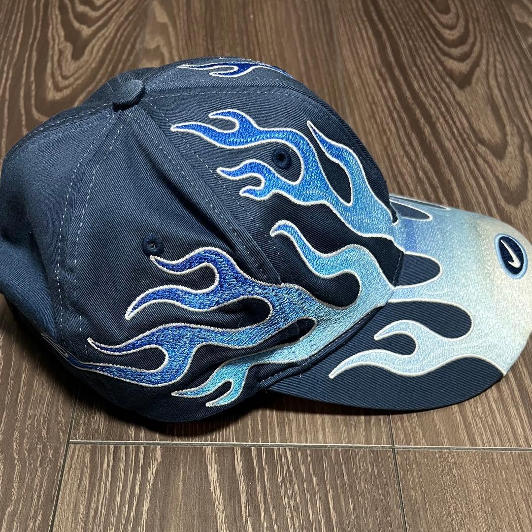 NIKE Flame Cap キャップ 炎 vintage ネイビー - メルカリ