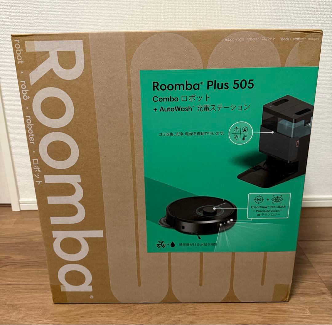 新品未開封！iRobot ルンバ Plus 505 Combo+AutoWash Amazon | ルンバ(Roomba)Plus 505 Combo ロボット + AutoWash 充電