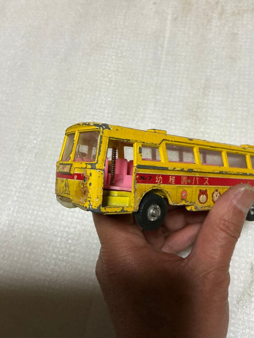 ダイヤペット／三菱ふそう・幼稚園バス。【ドアが欠品、汚れ、キズ