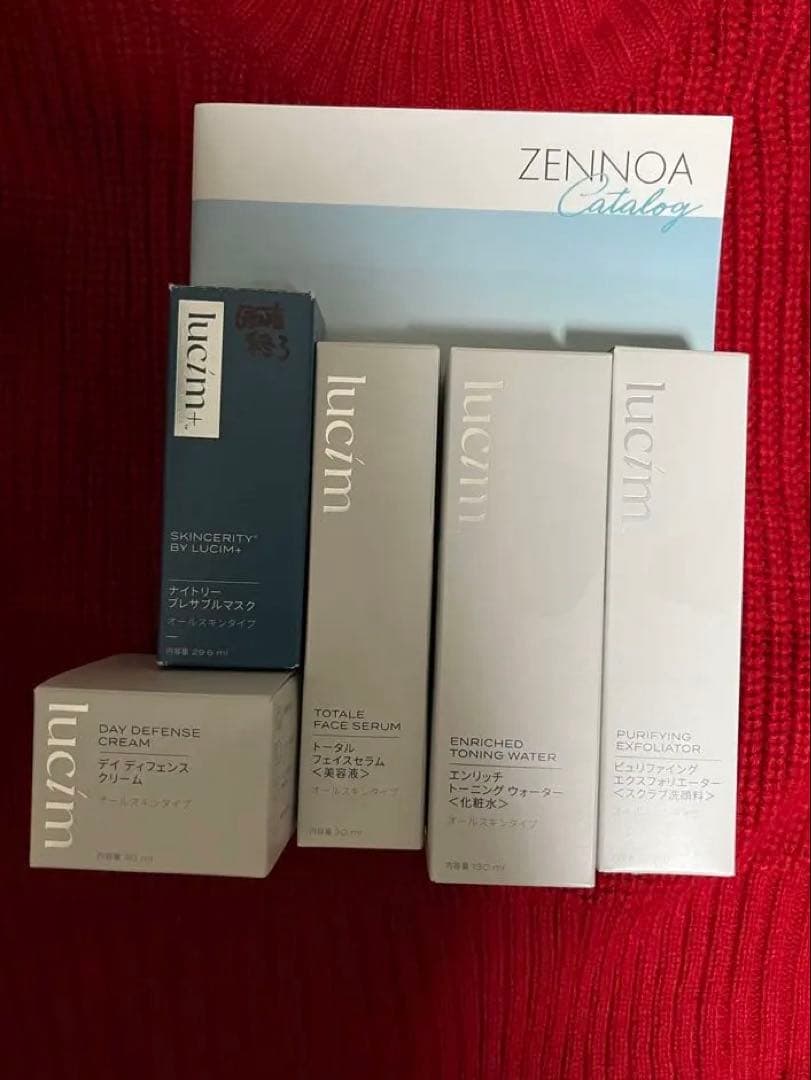 ほぼ半額‼️ ゼンノア　ルシム　六点セット　化粧水　クリーム　洗顔　美容液 SHIRORU シロル クリスタルホイップ 120g クリスタルホイップブラック