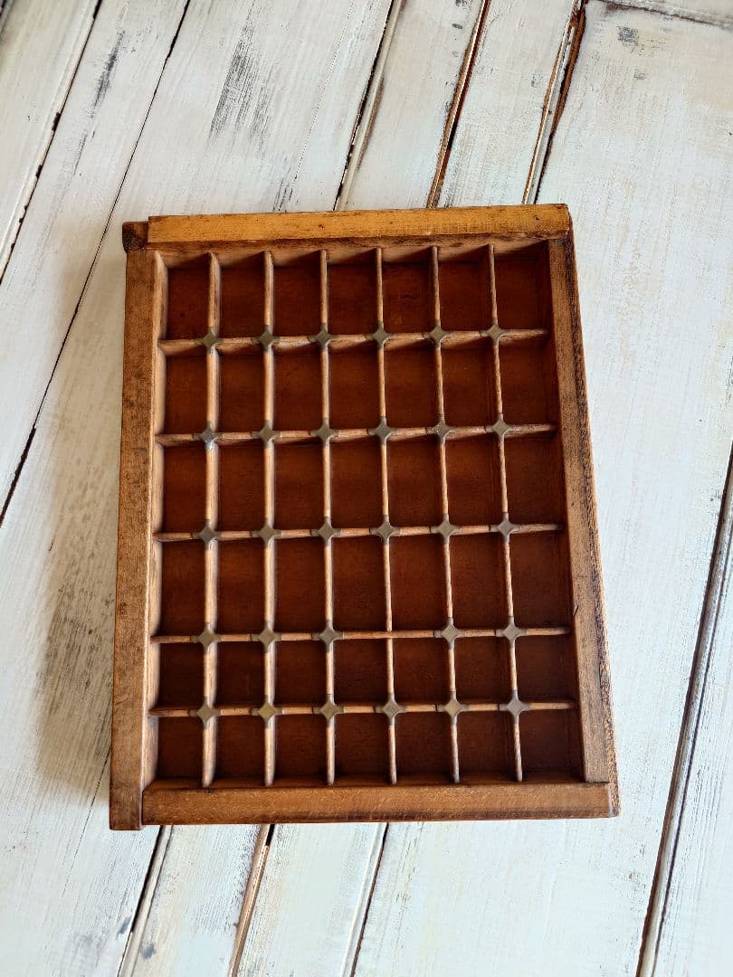 プリンタートレイ　ディスプレイトレイ　イギリスビンテージ　木製 木製プリンタートレー(ヴィンテージ)