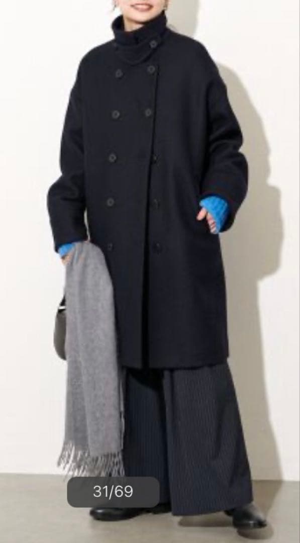 JOURNAL STANDARDビシュウメルトンロングPコート36 - ジャケット