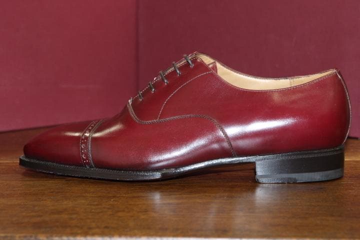 Enzo Bonafe エンツォボナフェ パンチドキャップトゥ 革靴 7 - メルカリ