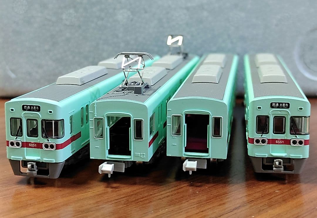 【N動力化済】西日本鉄道 6050形 更新車6051編成 基本4両セット 鉄コレ N) 鉄道コレクション 西日本鉄道6050形 更新車 6051編成 基本4両セット