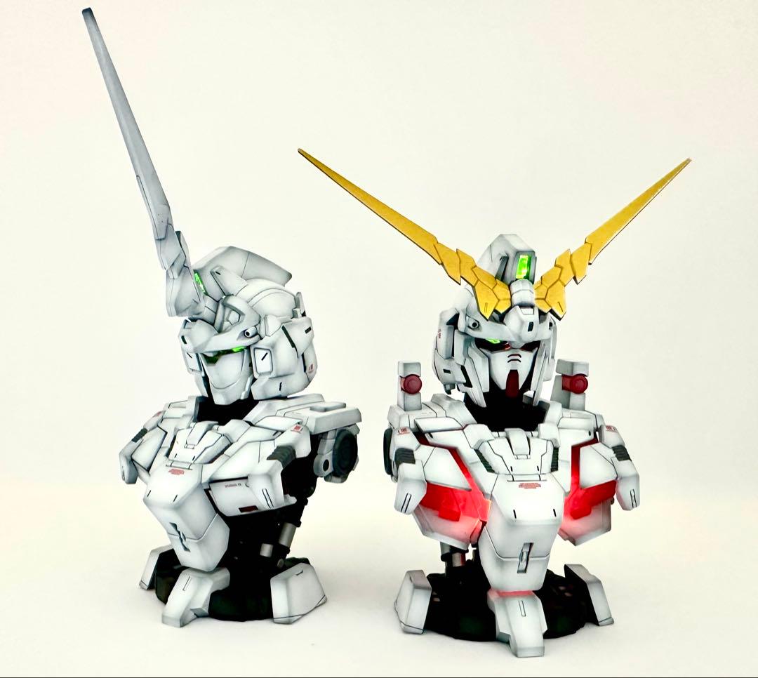 ユニコーンガンダム　メカニカルバスト　完成品 ユニコーンガンダム」が胸像モデル「メカニカルバストDX」に！全て
