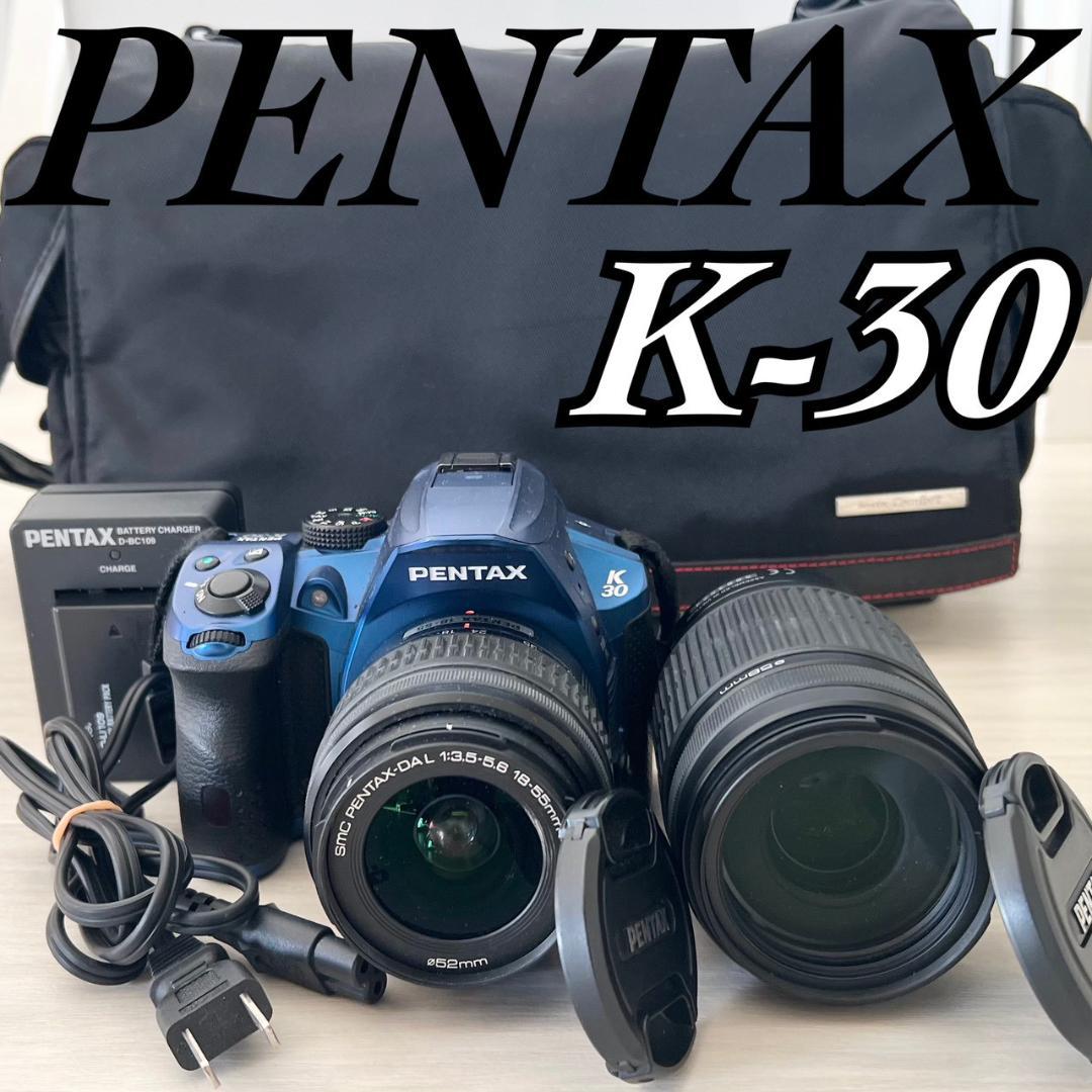 【完動品】PENTAX K-30 ダブルズームレンズキット デジタル一眼レフ ペンタックス PENTAX K-30 ダブルズームキット [ブラック] 価格比較