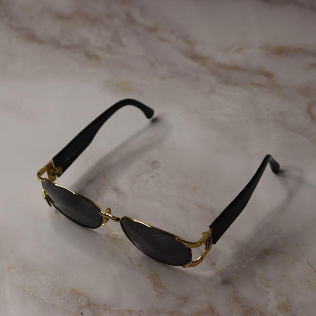 fendi オーバル y2k ゴールド レトロ デザイン アーカイブ サングラス