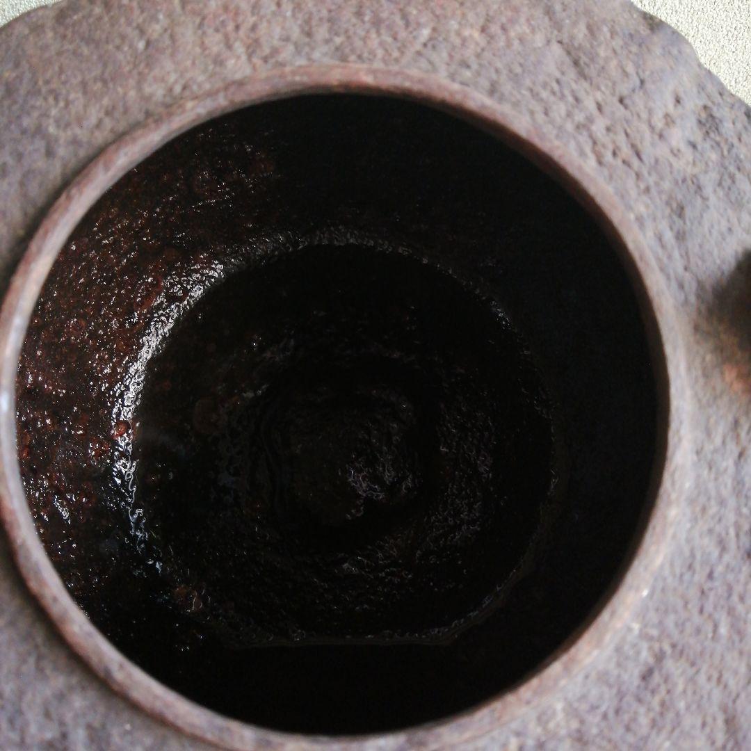 鉄瓶。松下電器創業35周年記念品。銀摘独楽形鉄瓶。