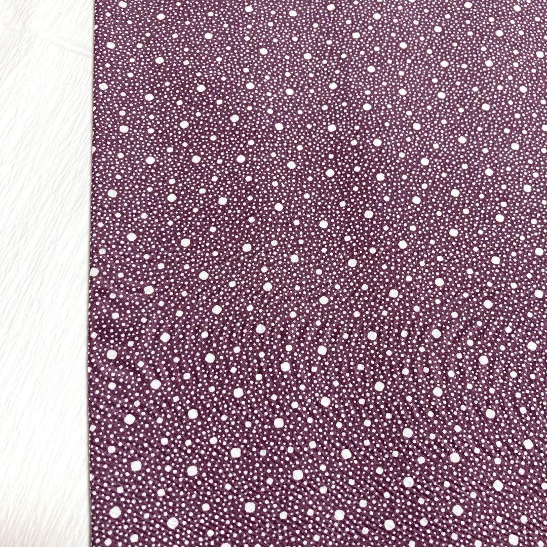 未使用美品✨】東レシルック さんび 洗える着物 江戸小紋 大小あられ 紫色