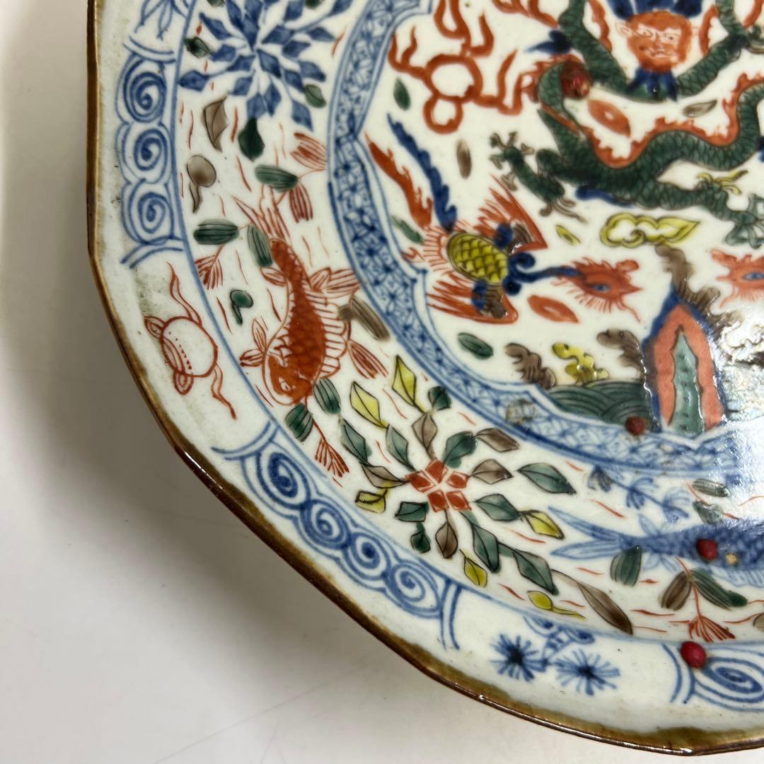 専用 中国古玩 天啓年製 赤絵大皿 幅約25㎝ 東Y8-0130☆2F - メルカリ