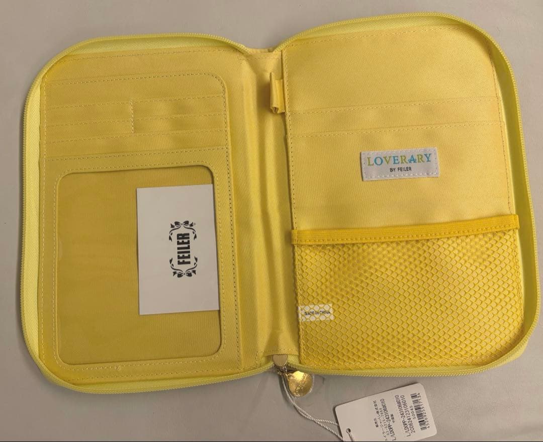 新品タグ付き＊フェイラー マルチケース 母子手帳 レモン ドット