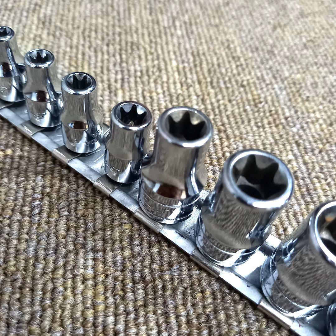 Snap-onスナップオン 1/4・3/8 E型トルクスソケット10ピースセット