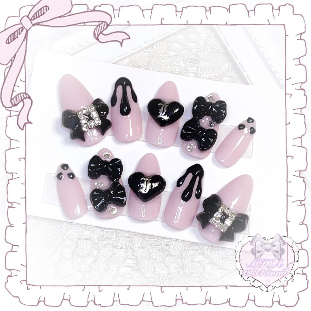 5】 ネイルチップ オーダー ジェルネイル 量産 量産型 地雷 サブカル