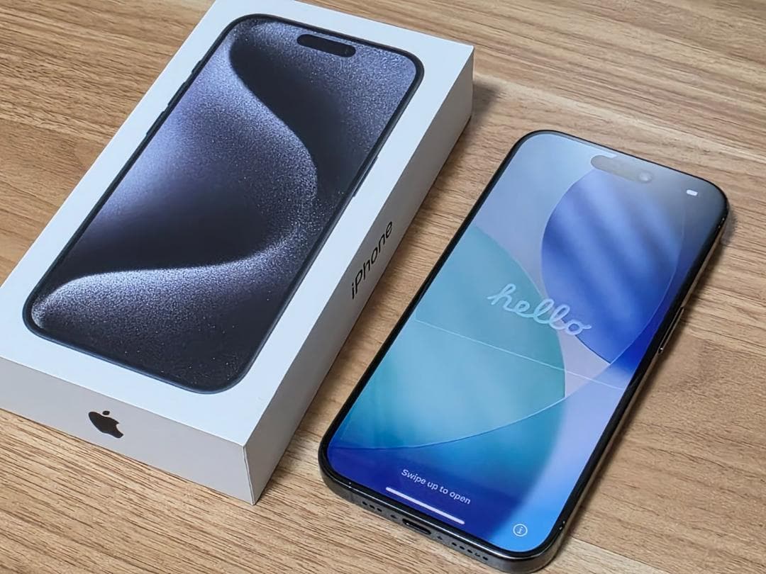 【訳あり】iPhone 15 Pro 128GB ブルーチタニウム SIMフリー iPhone 15 Pro 128GB - ブルーチタニウム（SIMフリー）[整備済製品