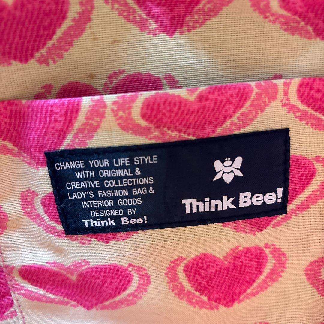 美品】シンクビー！ アニマルハート ハンドバッグ レオパード 希少