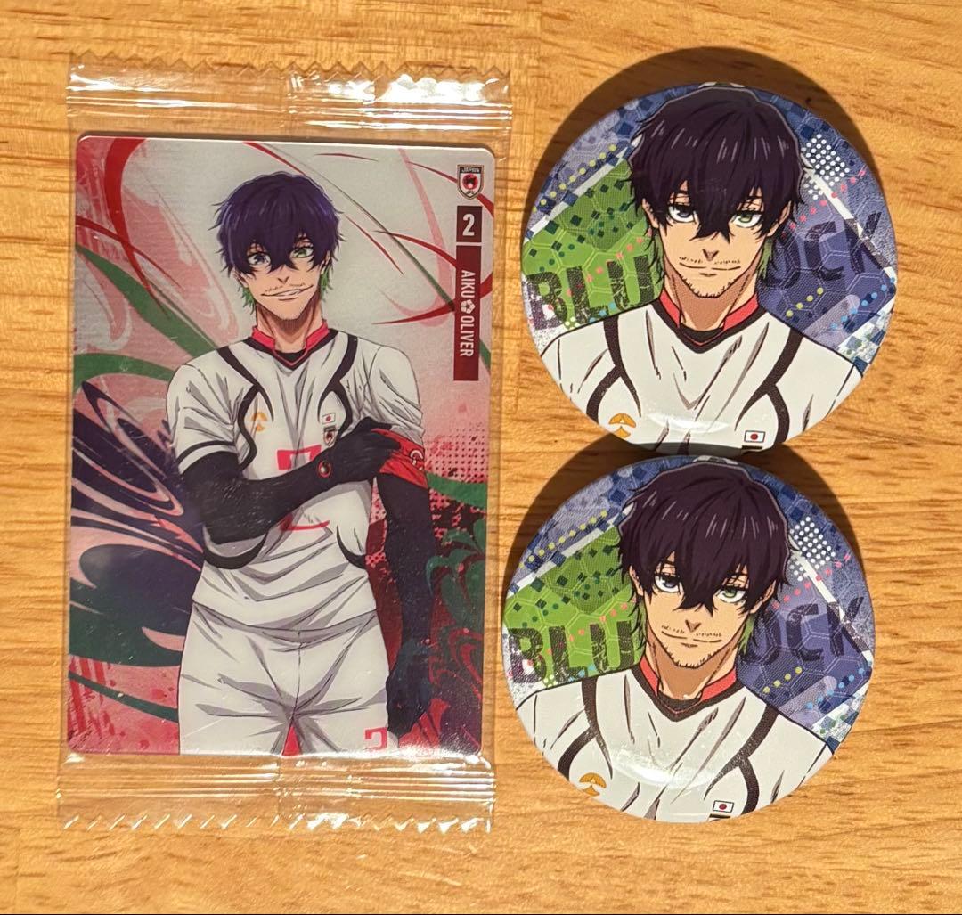 ブルーロック オリヴァ・愛空 缶バッジ カード - メルカリ