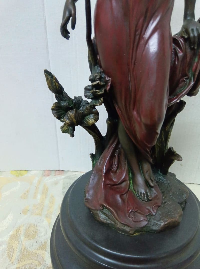 ブロンズ像花の精　 アール・ヌーボー様式