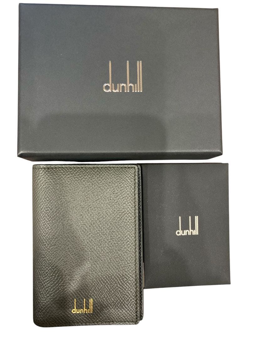 【未使用品】 dunhillダンヒル カードケース 名刺入れ ブラック dunhill（ダンヒル） 名刺入れ メンズ ブランド カードケース 革