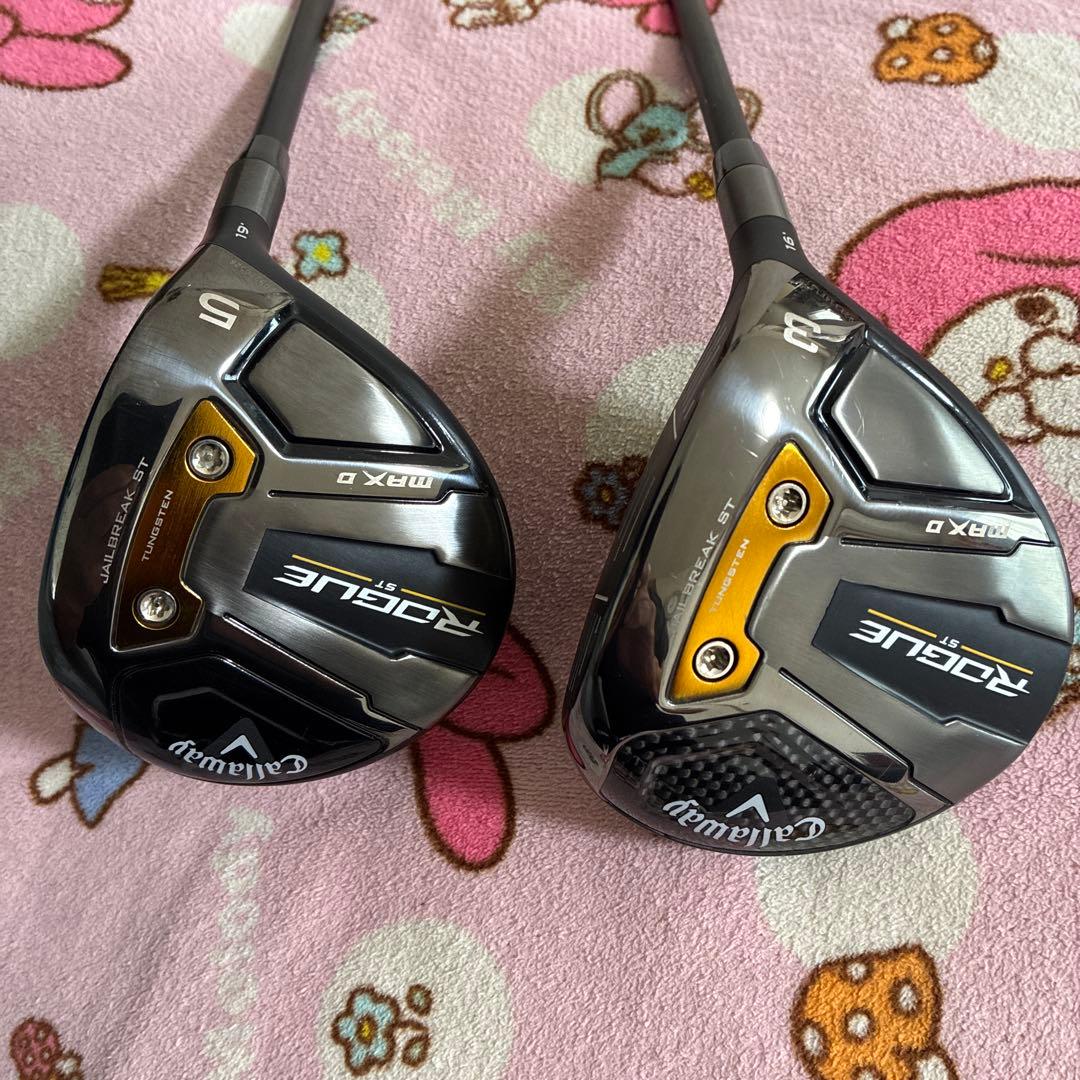 値引❗️【美品‼️】ローグST MAX D 3W,5W キャロウェイ ROGUE（ローグ）ST MAX D フェアウェイウッドの試打