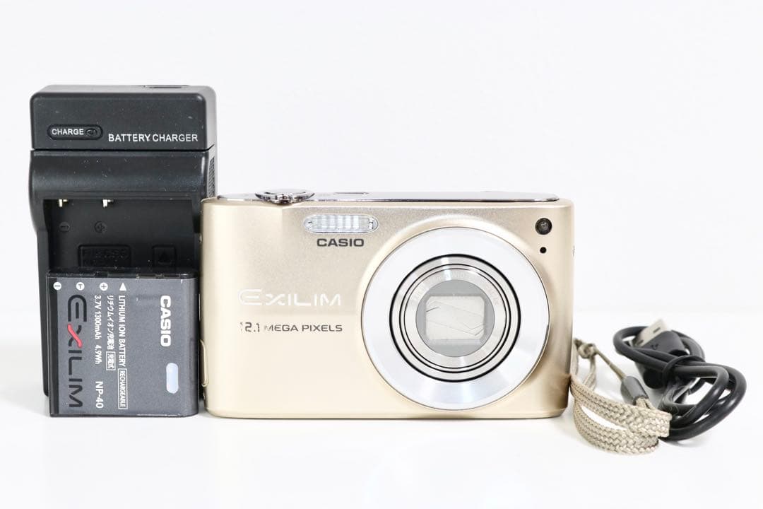 □ 美品 □ カシオ CASIO EXILIM EX-Z400 ゴールド - メルカリ