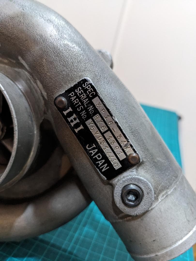 IHI RX6 タービン ターボチャージャー 3P16-34A 1391 - メルカリ