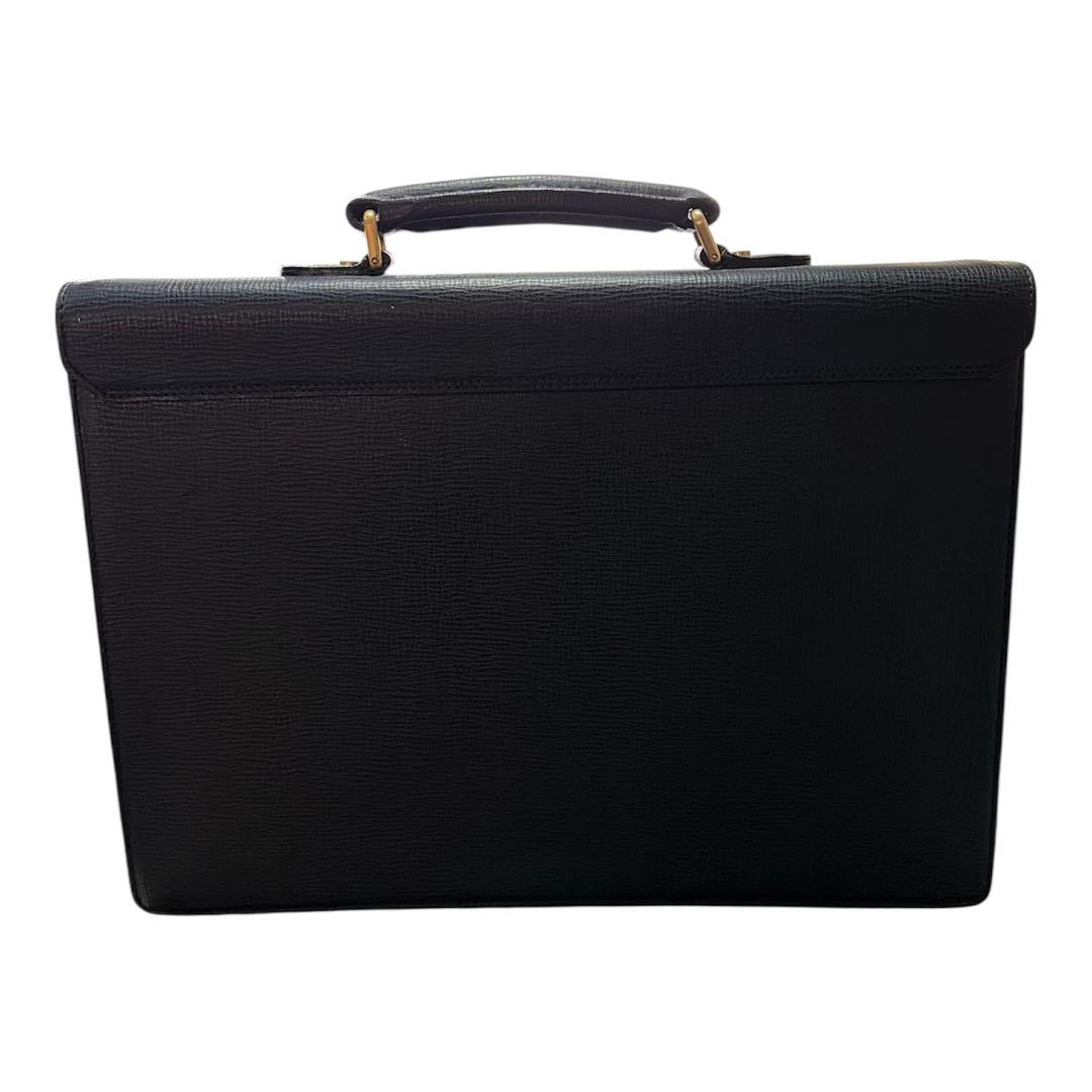 BURBERRY ビジネスバッグ ヴィンテージ ブラック ゴールド金具 - メルカリ