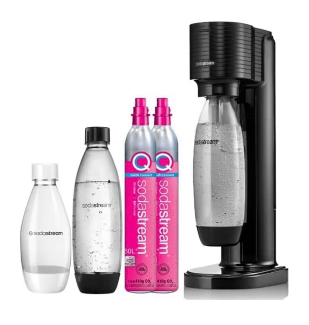 GAIA 炭酸水メーカー スターターキット ブラック ソーダストリーム SodaStream / GAIA (ガイア) スターターキット