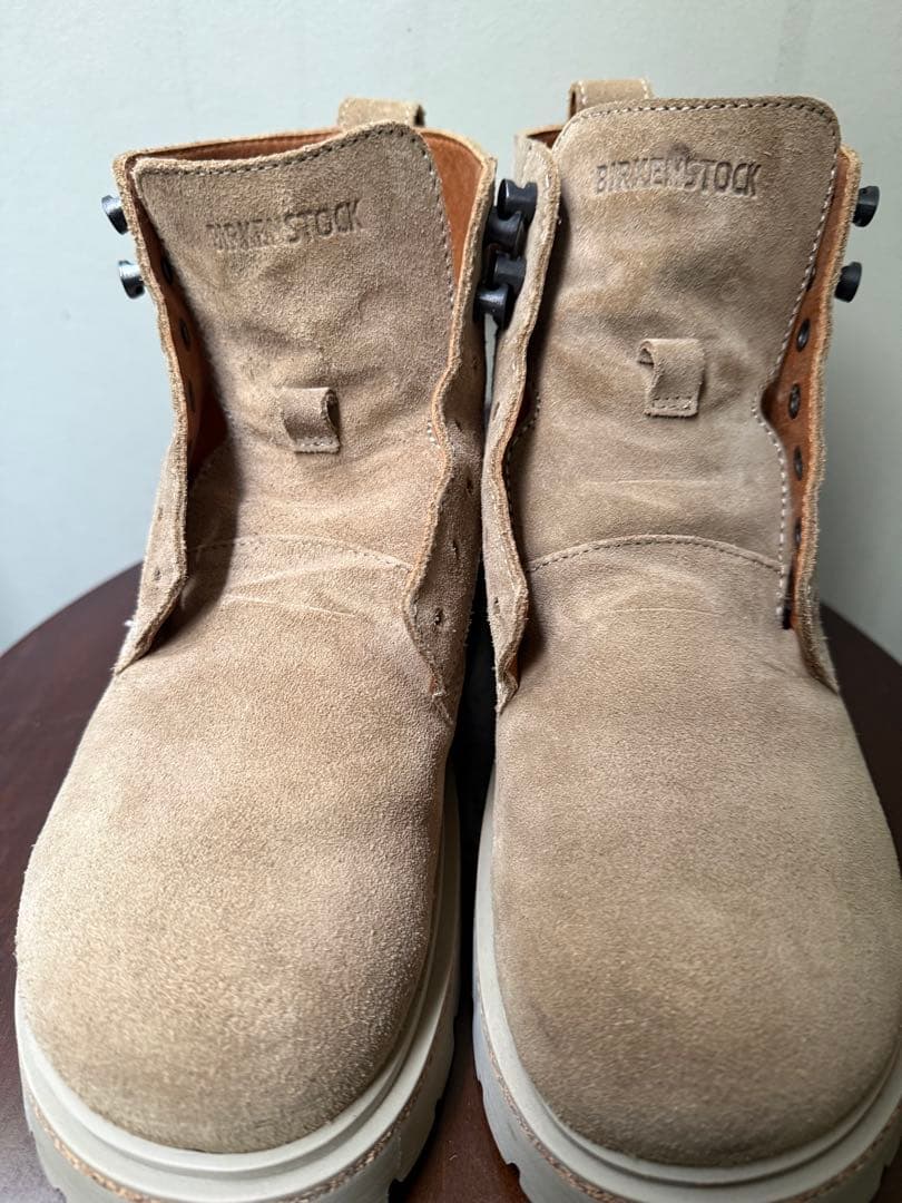 【26.0cm】ビルケンシュトック　スウェード　ブーツ　ベージュ