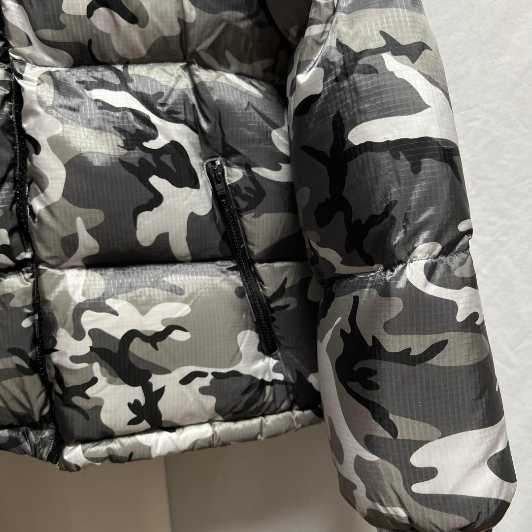 CELINE ショート ダウンジャケット ロゴプリント カモフラ 迷彩柄