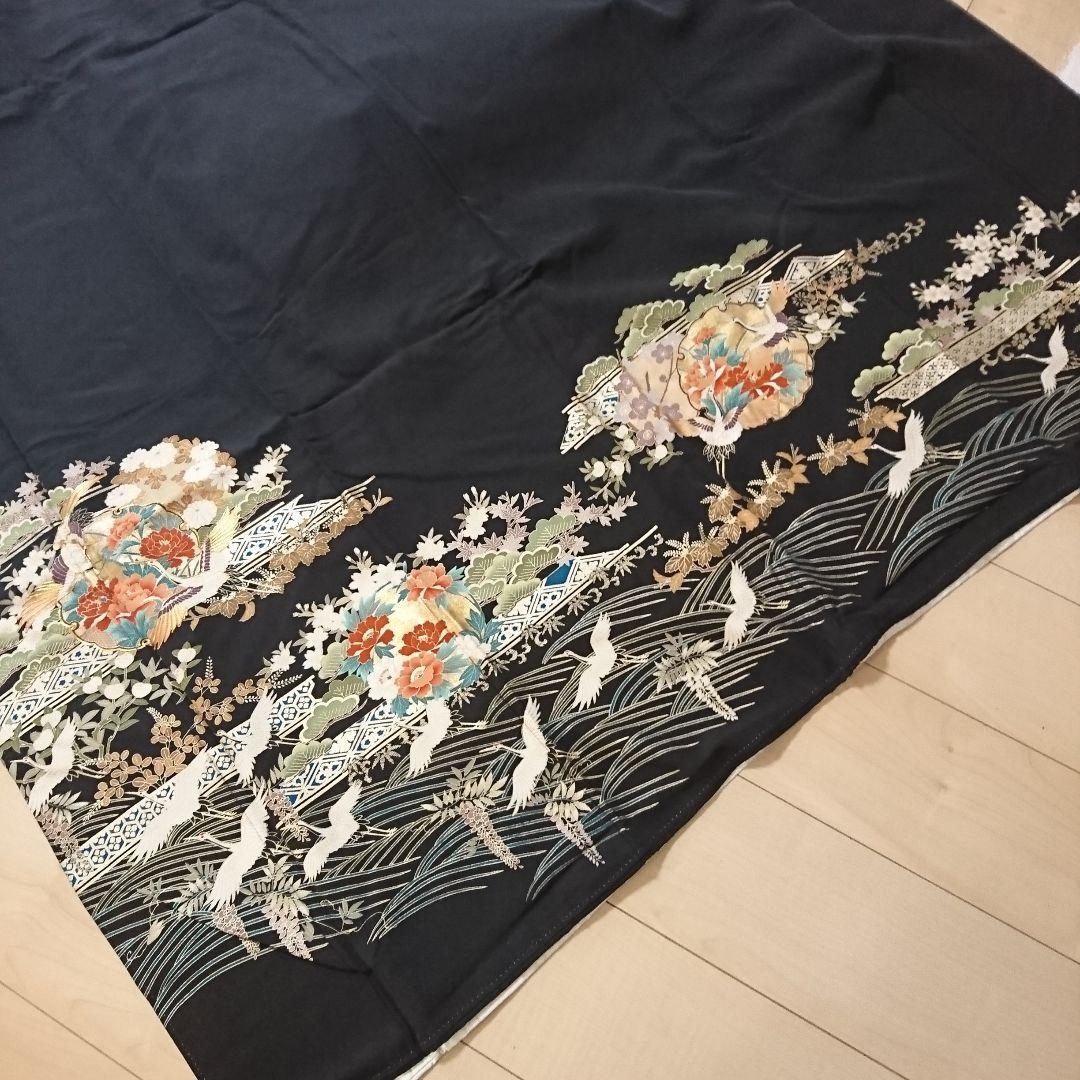 1574☆正絹 黒留袖 着物 5枚セット おまとめ リメイク素材 - メルカリ
