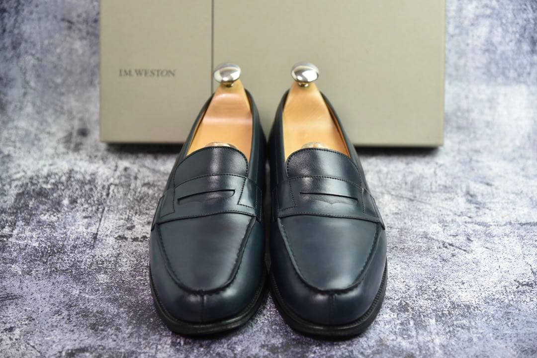 J.M.WESTON　#180　シグネチャーローファー　6　ネイビー　11ラスト