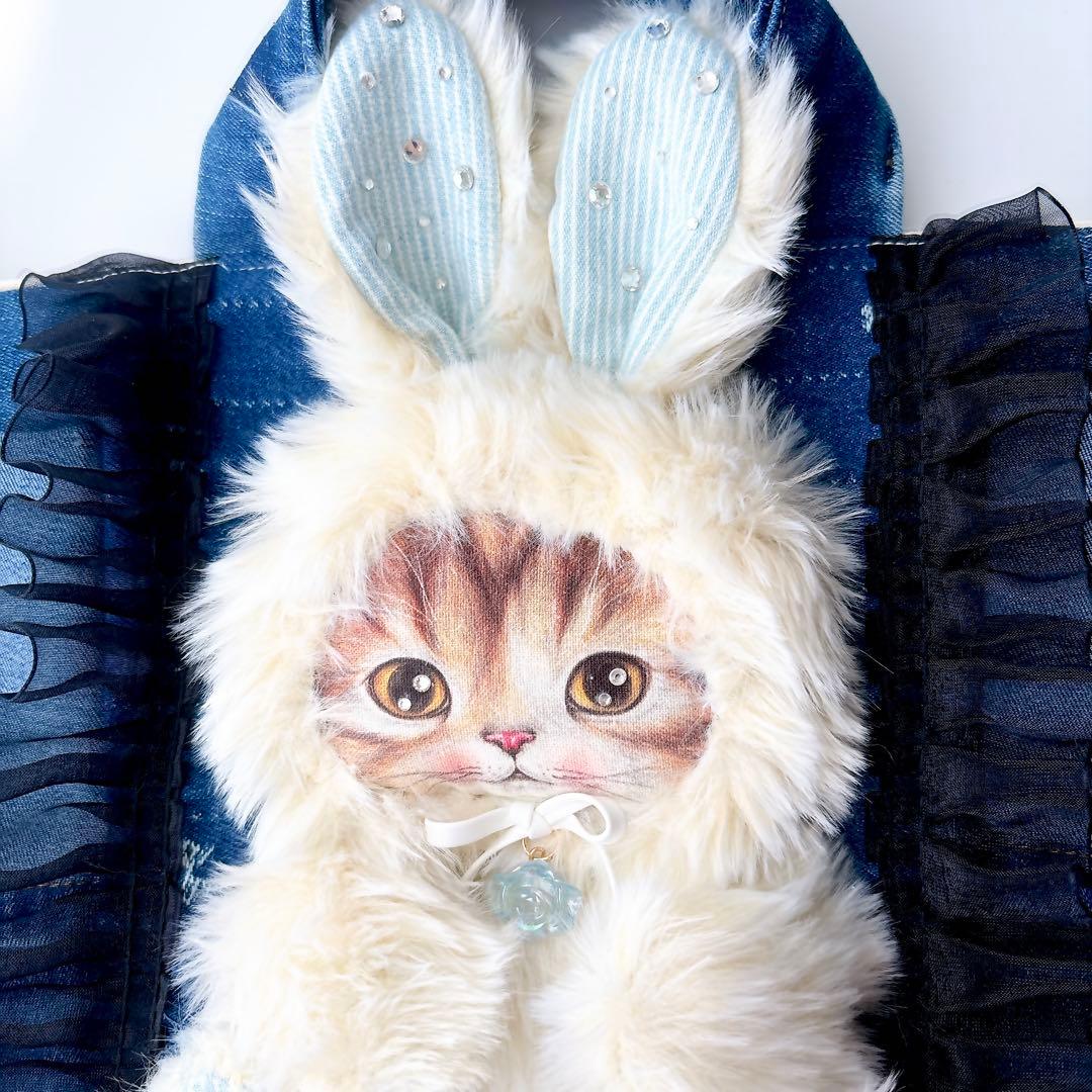 t*い様 コヤンイサムチョン トートバッグ マロン デニム