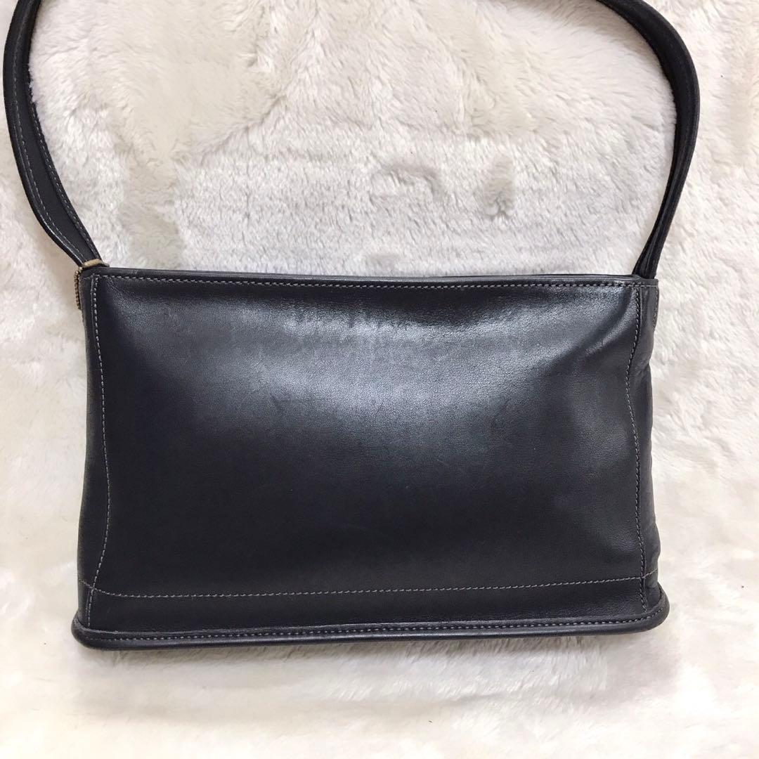 美品 オールドコーチ スクエア グラブタンレザー ショルダーバッグ