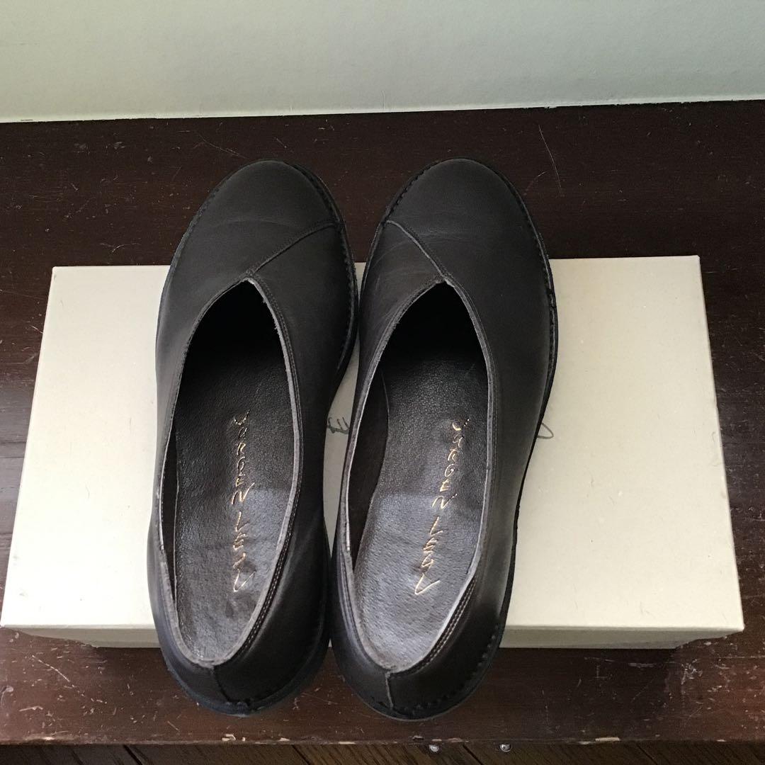 美品 ヨーガンレール フラットレザーシューズを - メルカリ