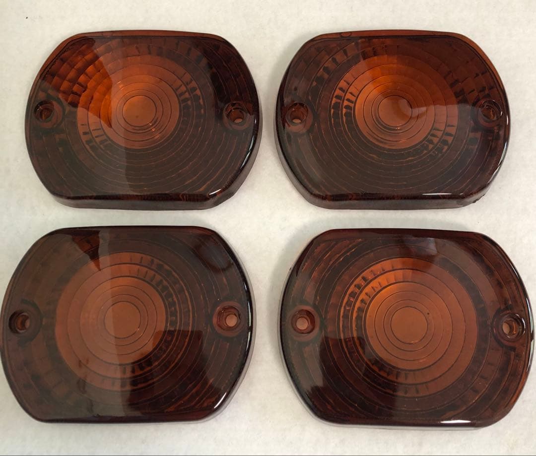 Z400FX スモーク ウインカーレンズ クリア 黄ばみ 純正 テール 当時物